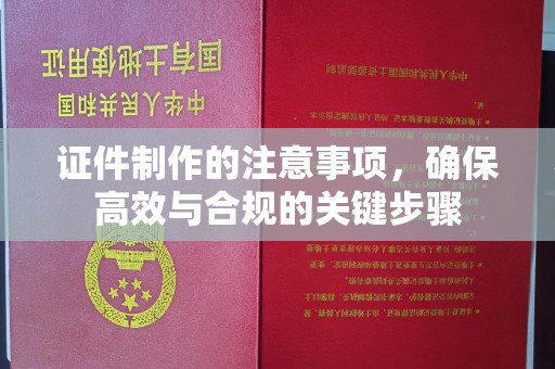 明山证件制作的注意事项，确保高效与合规的关键步骤