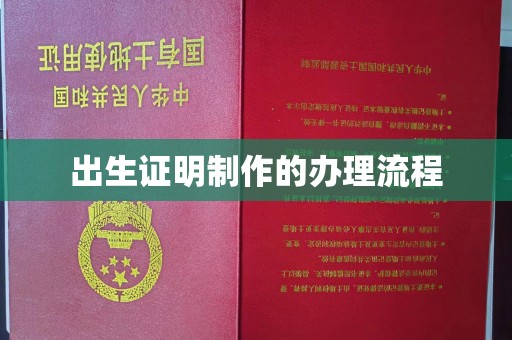 明山出生证明制作的办理流程