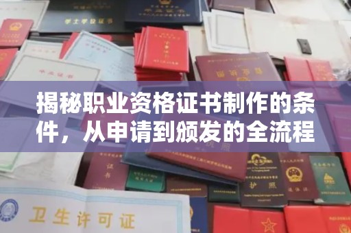 明山揭秘职业资格证书制作的条件，从申请到颁发的全流程解析