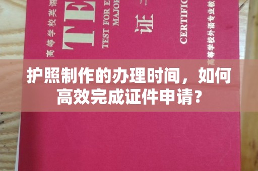 明山护照制作的办理时间，如何高效完成证件申请？