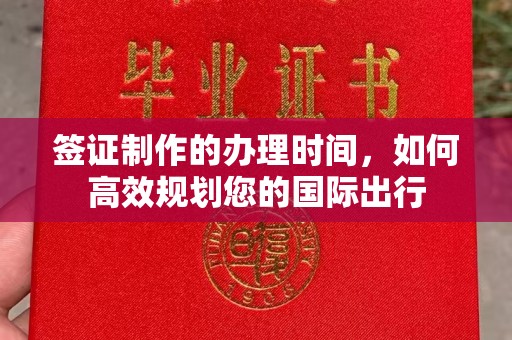 明山签证制作的办理时间，如何高效规划您的国际出行