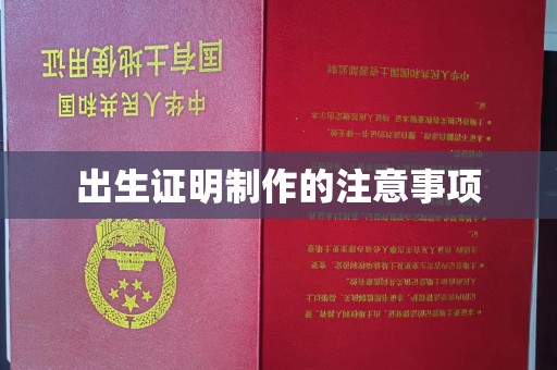明山出生证明制作的注意事项