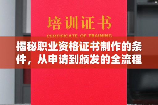 明山揭秘职业资格证书制作的条件，从申请到颁发的全流程解析