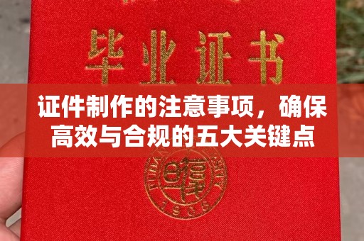 明山证件制作的注意事项，确保高效与合规的五大关键点